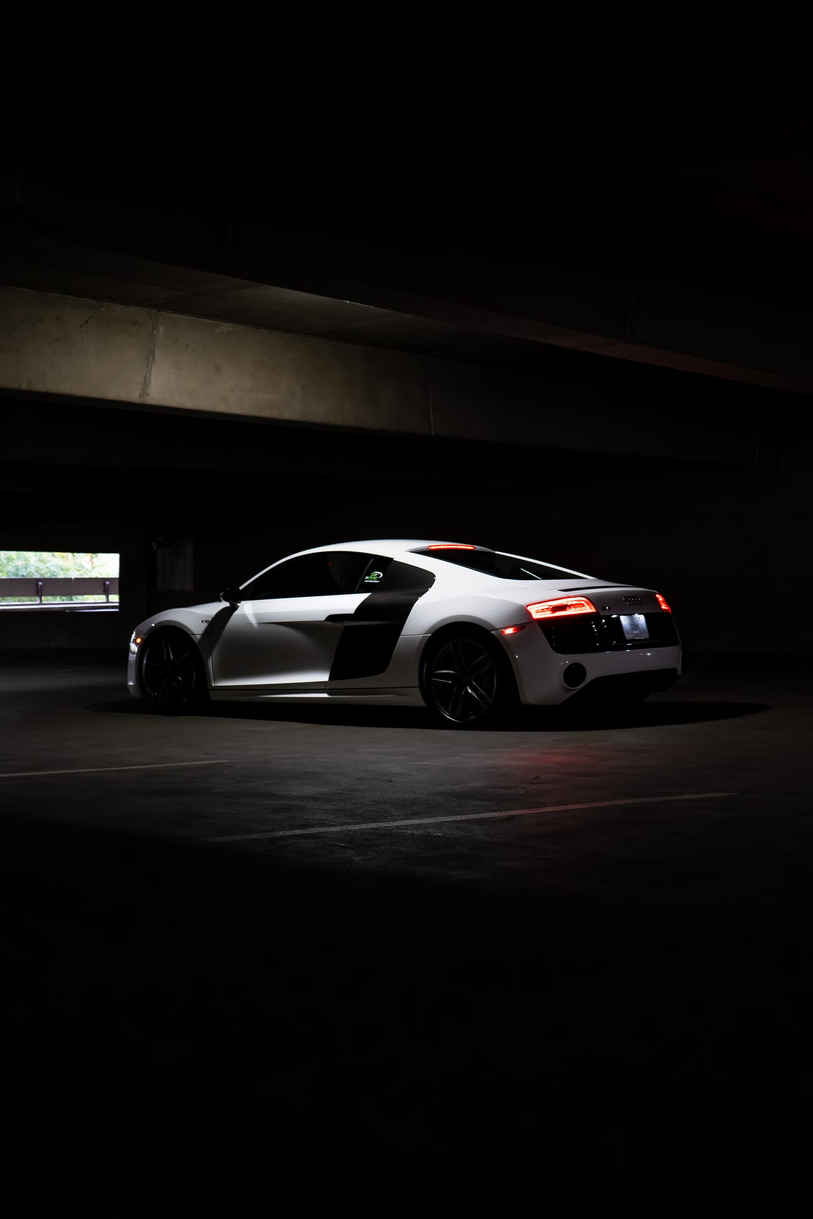 Audi R8 V10 in dramatic studio lighting, GTM professional shoot